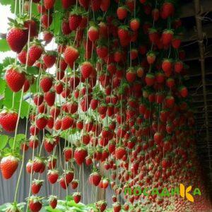 Клубника ампельная Анастасия купить по цене от 370р. в интернет-магазине «Посадика» с доставкой почтой в в Сухой Логе и по всей России – [изображение №1].